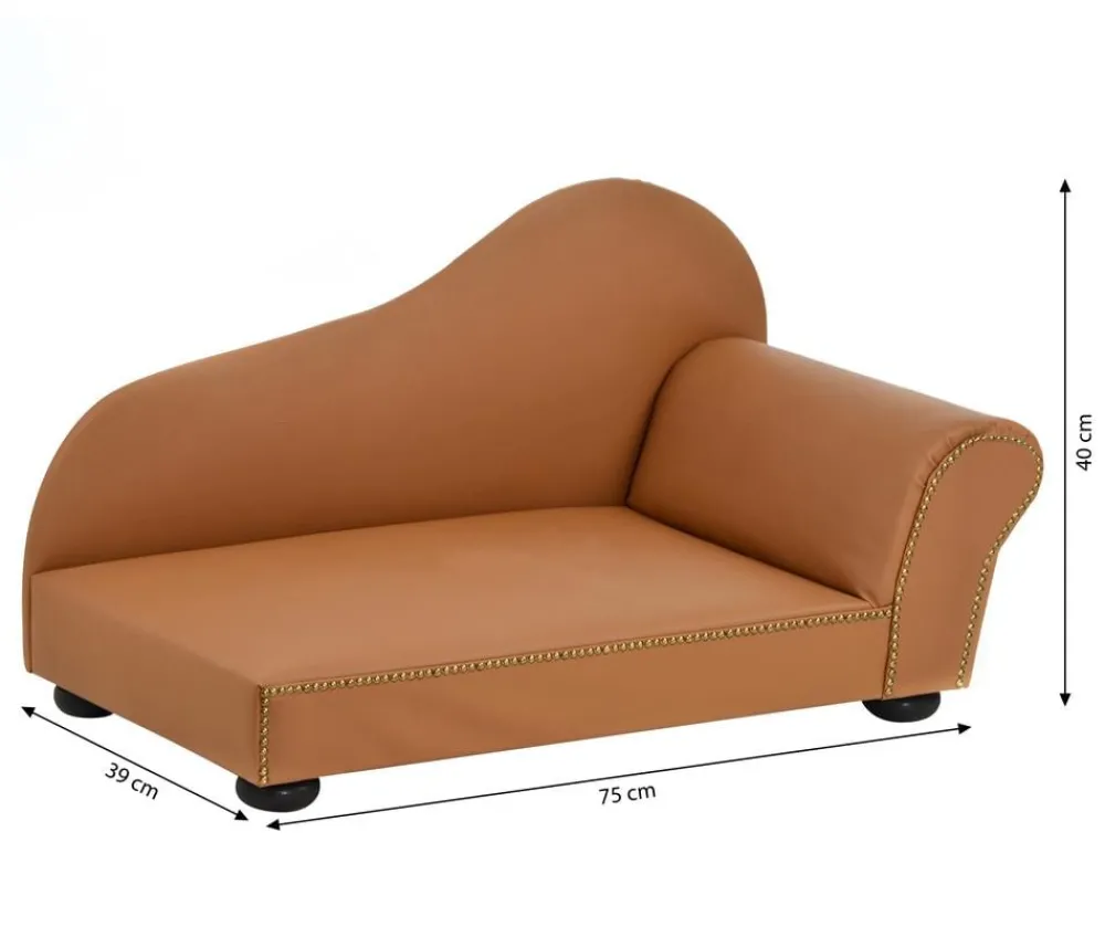 SILVIO design Heimtierottomane, ca. B75/H40/T39 cm Braun Sale
