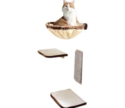 SILVIO design Kratzbäume & Kratzmöbel - Kletterwand für Katzen, 4-teilig
