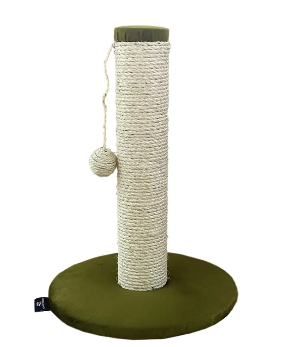 SILVIO design Kratzstamm samt, ca. Ø30/H45 cm Grün
