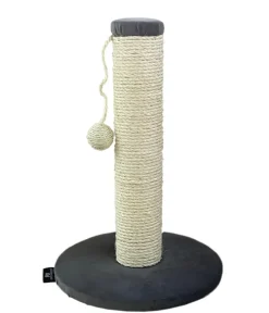 SILVIO design Kratzbäume & Kratzmöbel - Kratzstamm samt, ca. Ø30/H45 cm Grau