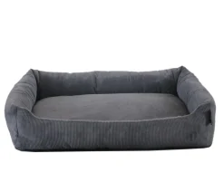 SILVIO design Hundebetten & Körbe|Katzenbetten & Katzenkissen - Kuschelbett Corvin, rechteckig Dunkelgrau