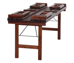 Siena Garden Sitzgarnitur Wallis, 3-teilig Braun Hot