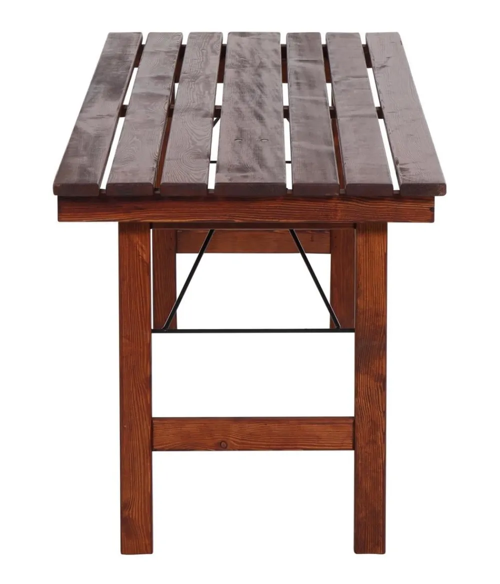 Siena Garden Sitzgarnitur Wallis, 3-teilig Braun Hot