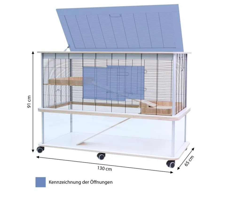 Skyline Nagerkäfige > Nagerheim Cordoba 120 Vision Set, ca. B130/H91/T65 cm
