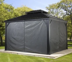 SOJAG Outdoor-Pavillon Messina 1012, inkl. Moskitonetz , ca. B363/H291,5/T298 cm Anthrazit Best