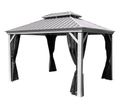SOJAG Pavillons - Outdoor-Pavillon Messina 1216, inkl. Moskitonetz champagner, ca. B483/H307,1/T363 cm Creme