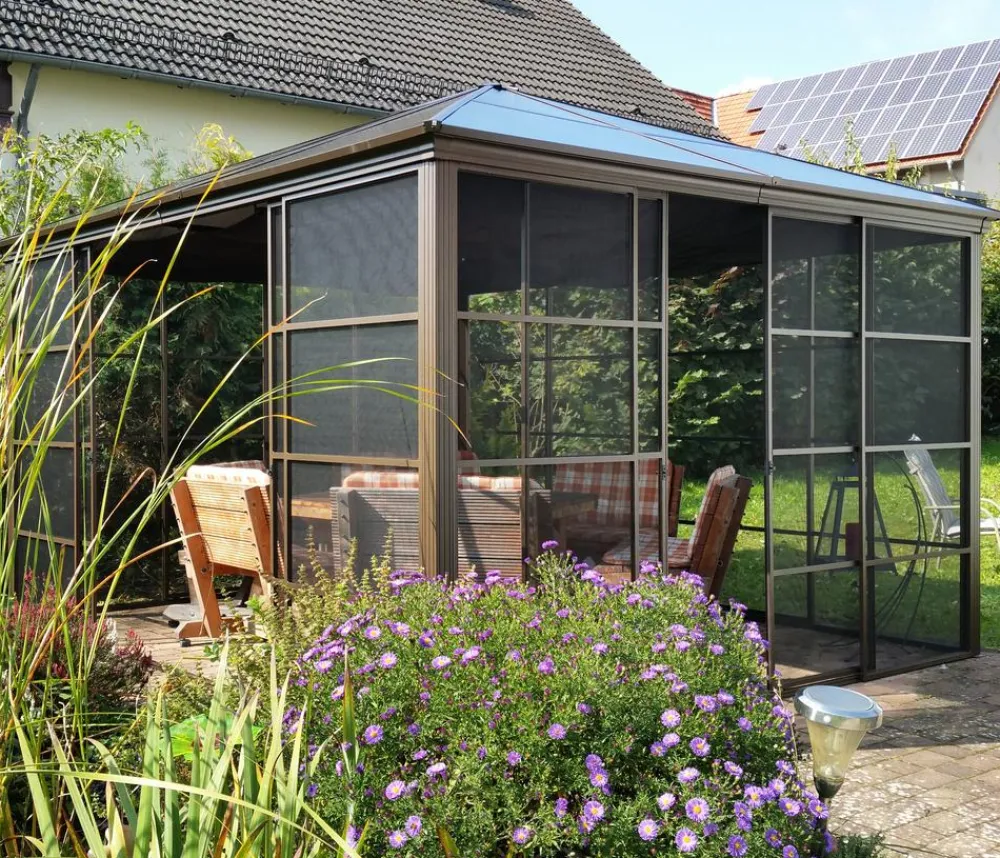 SOJAG Pavillons > Pavillon Castel 12x14, inkl. Sonnenschutz, ca. B427,08/H296,28/T362,08 cm