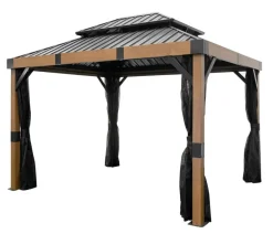 SOJAG Pavillons - Pavillon Fontana 10x12, inkl. Moskitonetz, ca. B363/H310/T298 cm