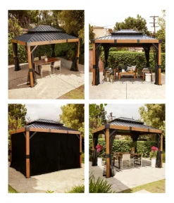 SOJAG Pavillons - Pavillon Fontana 10x12, inkl. Moskitonetz, ca. B363/H310/T298 cm