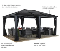 SOJAG Pavillons > Pavillon Meridien 12x16, ca. B485/H270/T365 cm