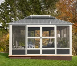 SOJAG Pavillons - Pavillon Olan 1014, ca. B435/H291/T311 cm Schwarz