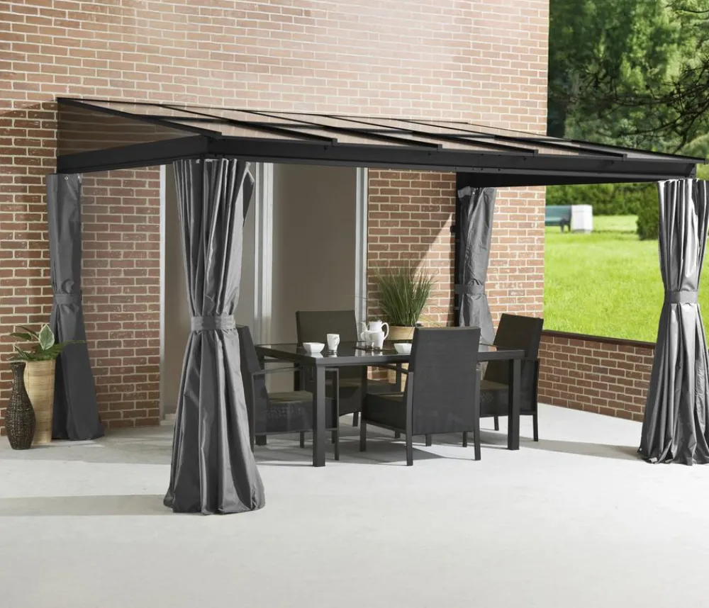 SOJAG Pavillons > Terrassenüberdachung St. Barth, ca. B364,3/H240,2/T240,4 cm