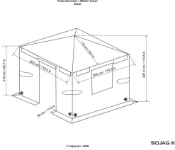 SOJAG Pavillons > Winterabdeckung für Pavillon 10x10 Modelle