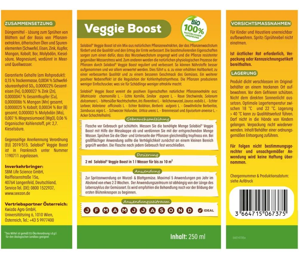 Solabiol ® Veggie Boost, flüssig, 250 ml New
