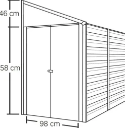 SPACEMAKER Gartenhäuser & Gerätehäuser > Anlehngerätehaus