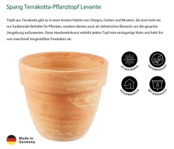 Spang -Pflanztopf Levante, rund, marmoriert Terrakotta