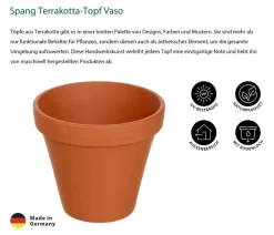 Spang -Topf Vaso, rund Terrakotta Discount