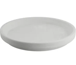 Spang Blumentopf Untersetzer - Terrakotta-Untersetzer, rund Hellgrau