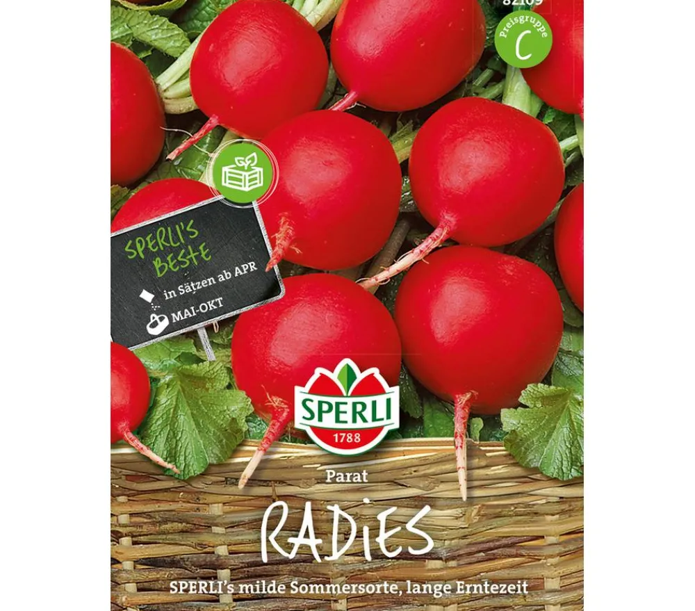 SPERLI Gemüsesamen - Samen Radies 'Parat'