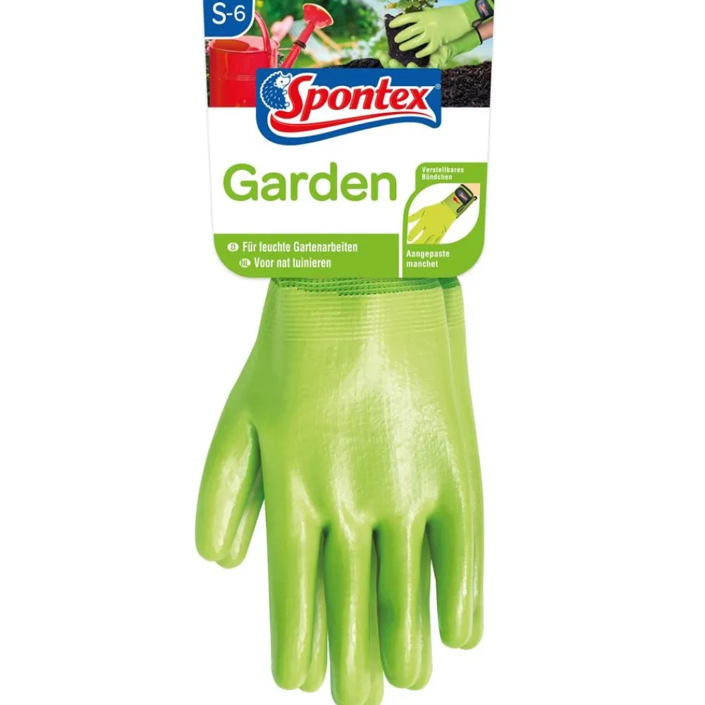 Spontex® Blumenzwiebel Zubehör|Gartenhandschuhe - Spontex Gartenhandschuh Garden Hellgrün