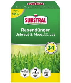 Substral® Rasendünger > 3in1 Rasendünger Unkraut & Moos bleibt chancenLOS, 4 kg