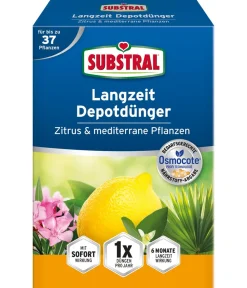 Substral® Obst- & Gemüsedünger - Langzeit Depotdünger für Zitrus- & mediterrane Pflanzen, 750 g