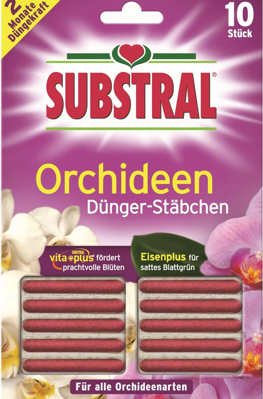 Substral® Blumendünger|Spezialdünger - Orchideen Dünger-Stäbchen, 10 Stk.