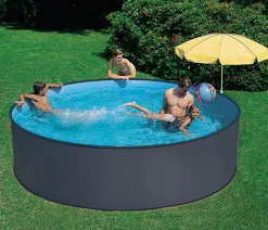 Summer Fun Pools & Whirlpools > Stahlwandpool-Set Einsteiger Pro, rund, anthrazit