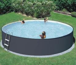 Summer Fun Pools & Whirlpools - Stahlwandpool-Set Einsteiger, rund, anthrazit