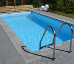 Summer Fun Styroporbecken-Set mit Edelstahlleiter Blau Sale