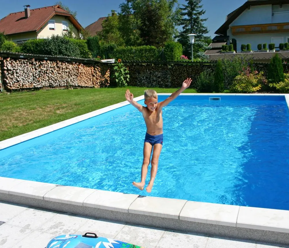 Summer Fun Pools & Whirlpools - Styroporbecken-Set mit Edelstahlleiter Blau