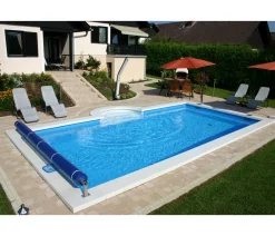 Summer Fun Styroporbecken-Set mit Römertreppe Blau Discount