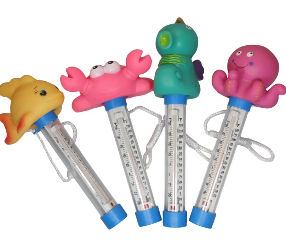 Summer Fun Pools & Whirlpools - Thermometer Tierköpfe Bunt