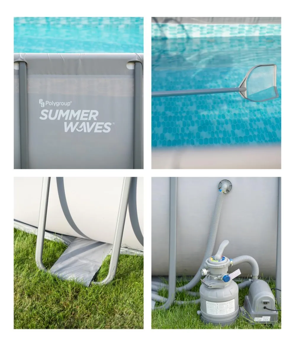 Summer Waves Pools & Whirlpools > Frame Pool, anthrazit