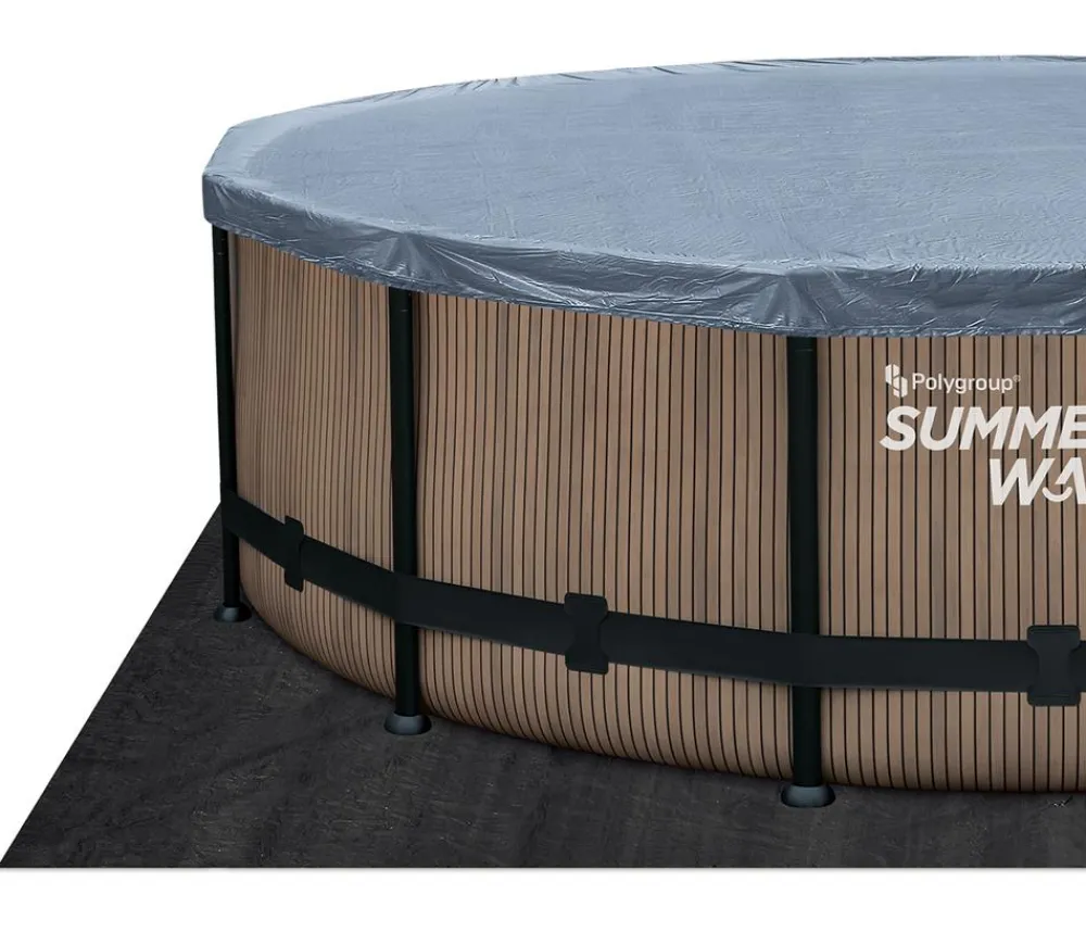 Summer Waves Pools & Whirlpools - Frame Pool Elite, teak, rund Braun