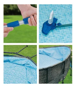 Summer Waves Pools & Whirlpools > Frame Pool Rattan, grau