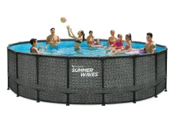 Summer Waves Pools & Whirlpools > Frame Pool Rattan, grau