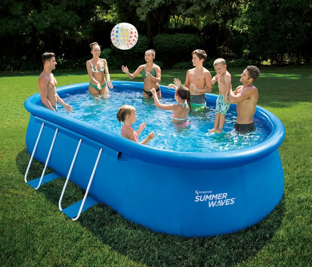 Summer Waves Quick Set Pool, oval Blau Outlet