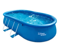 Summer Waves Quick Set Pool, oval Blau Outlet