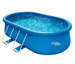 Summer Waves Pools & Whirlpools - Quick Set Pool, oval Blau