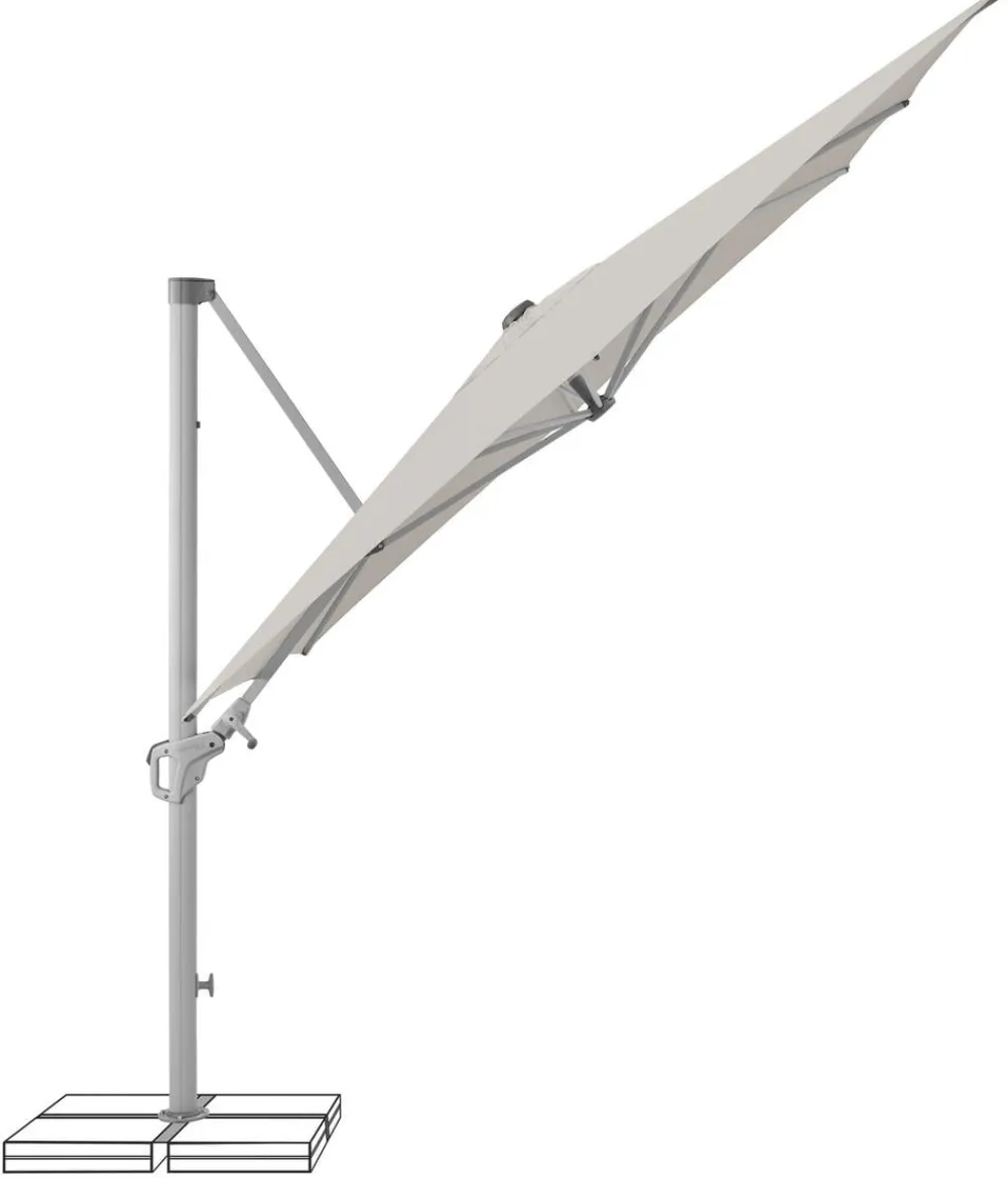 Suncomfort by Glatz Ampelschirm Familyflex, rechteckig, ca. B250/T250 cm Grau Best