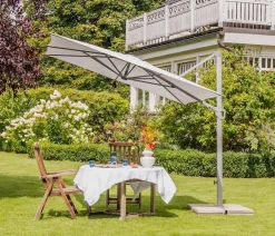 Suncomfort by Glatz Ampelschirm Familyflex, rechteckig, ca. B250/T250 cm Grau Best
