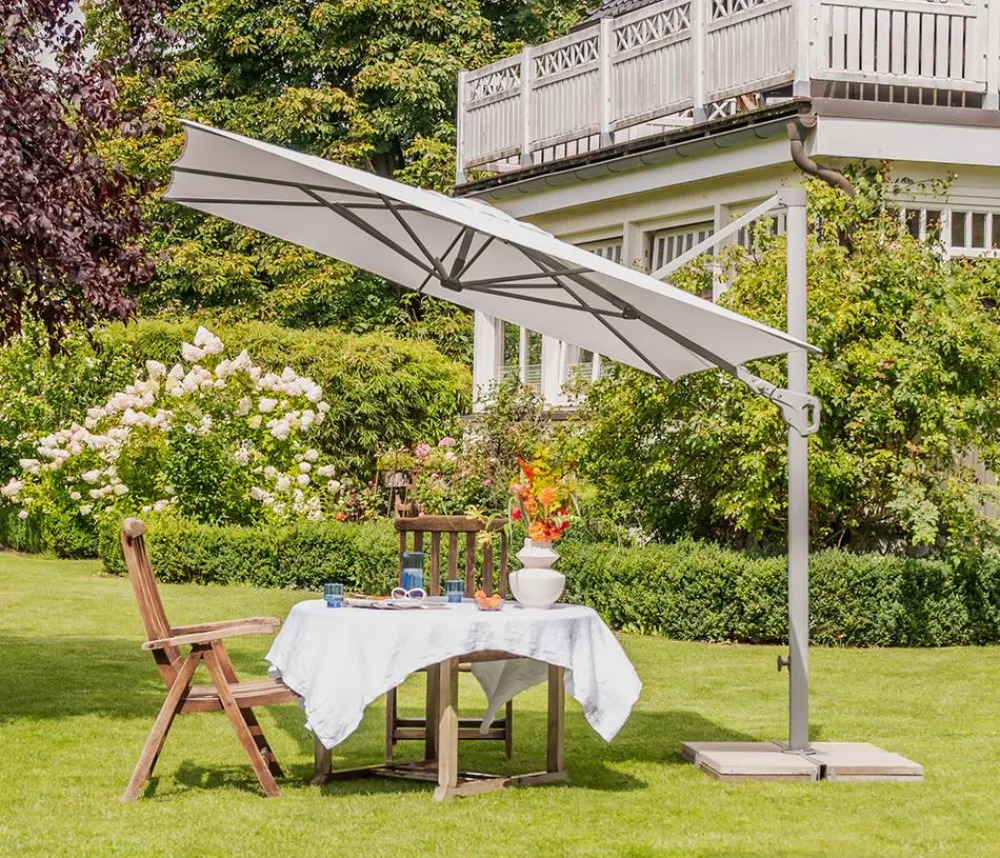 Suncomfort by Glatz Ampelschirm Familyflex, rechteckig, ca. B250/T250 cm Grau Best