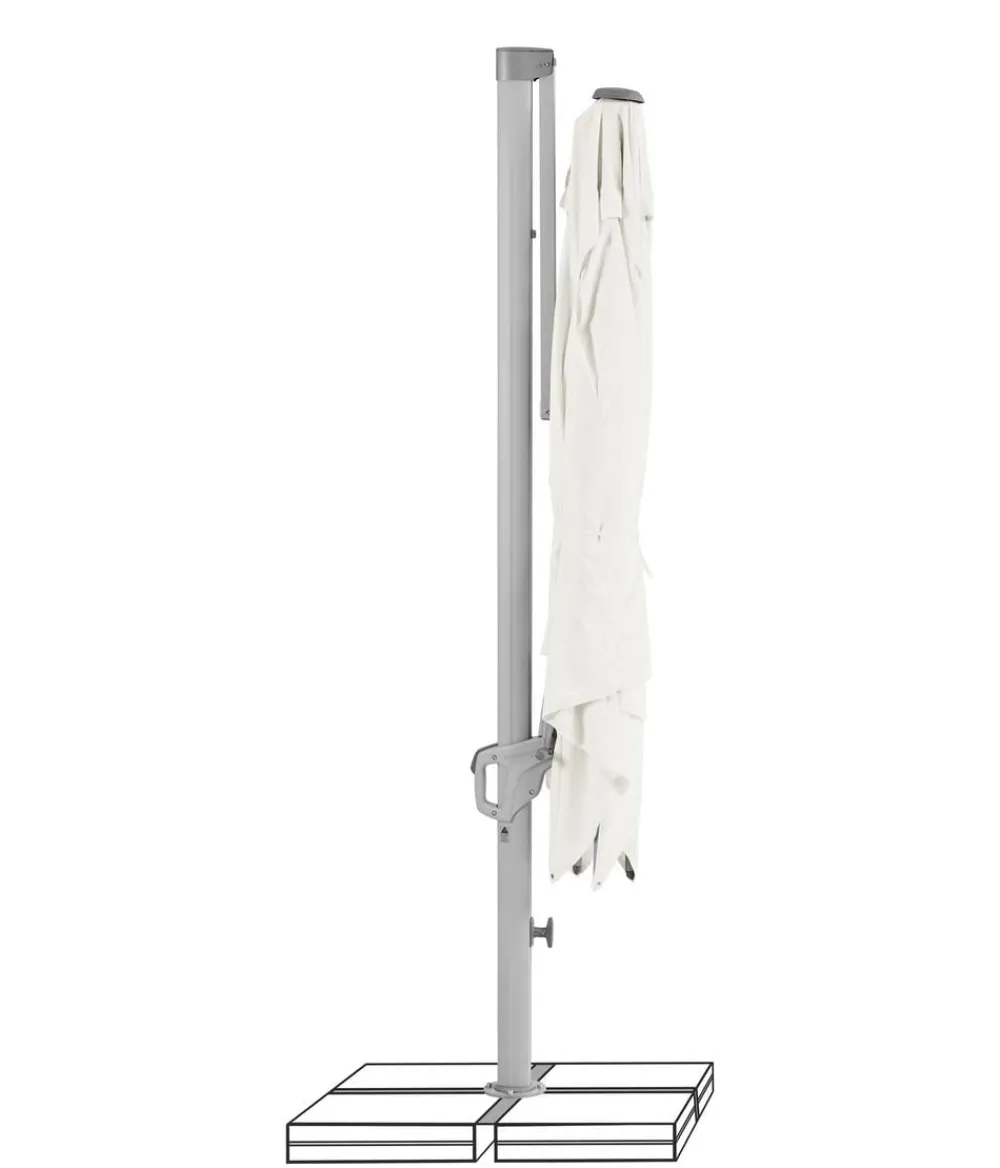 Suncomfort by Glatz Ampelschirm Familyflex, rechteckig, ca. B250/T250 cm Weiß Best