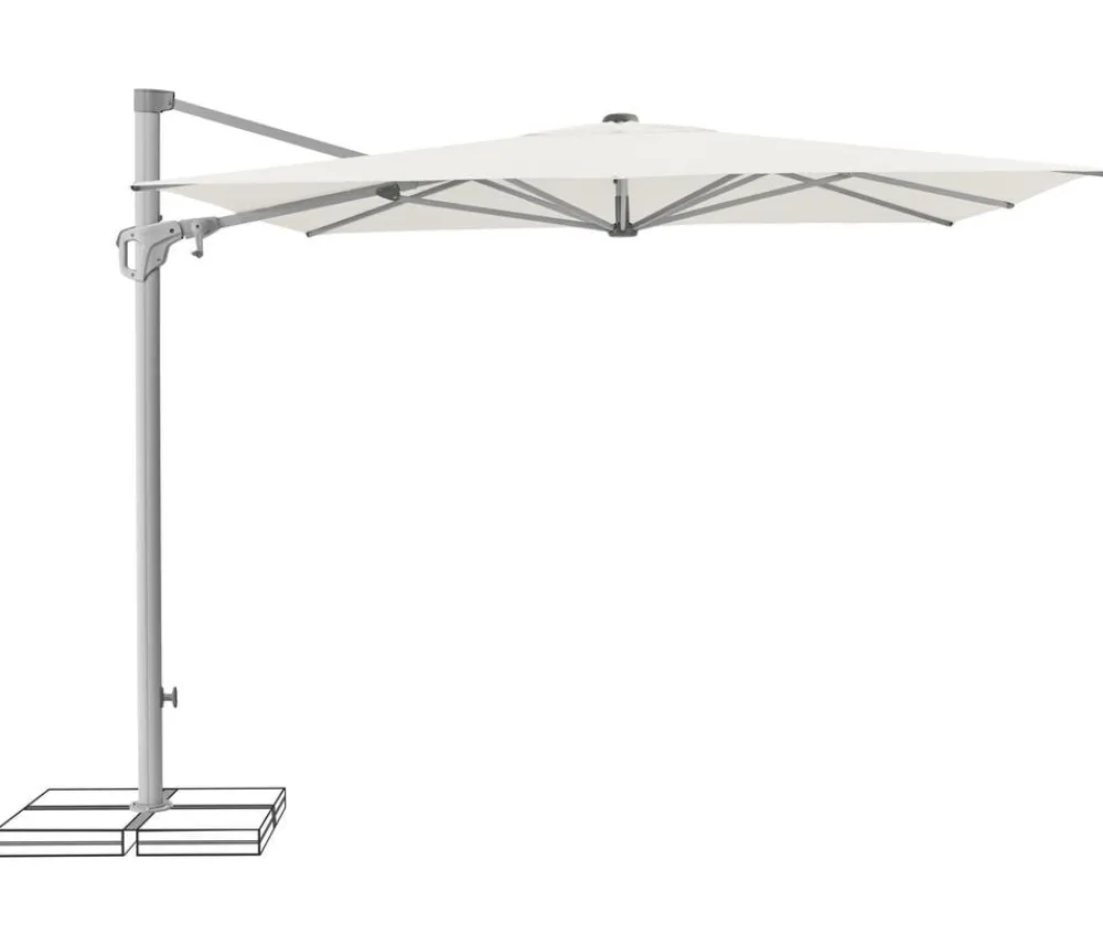 Suncomfort by Glatz Ampelschirm Familyflex, rechteckig, ca. B250/T250 cm Weiß Best