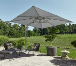 Suncomfort Sonnenschirme - by Glatz Ampelschirm Varioflex, rechteckig, ca. B300/T300 cm Dunkelgrau