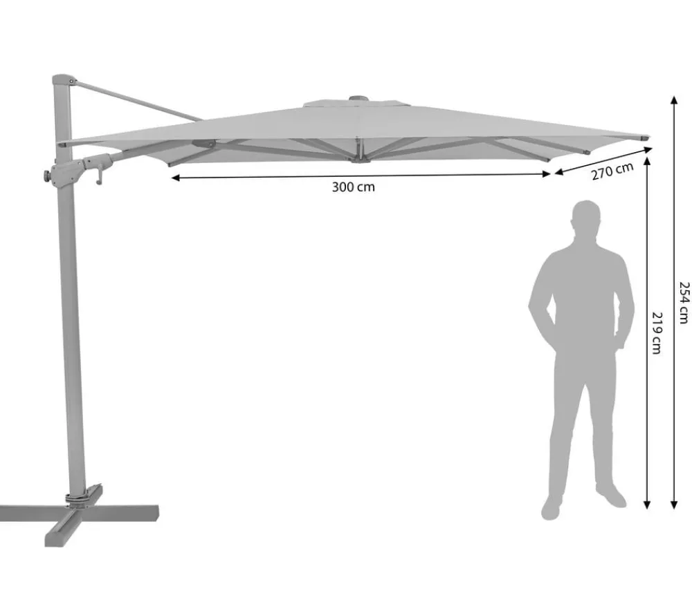 Suncomfort Sonnenschirme > by Glatz Ampelschirm Varioflex, rechteckig, ca. B330/T270 cm