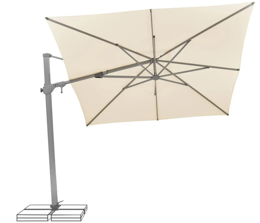 Suncomfort Sonnenschirme > by Glatz Ampelschirm Varioflex, rechteckig, ca. B330/T270 cm
