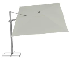 Suncomfort by Glatz Ampelschirm Varioflex, rechteckig, ca. B330/T270 cm Grau Outlet