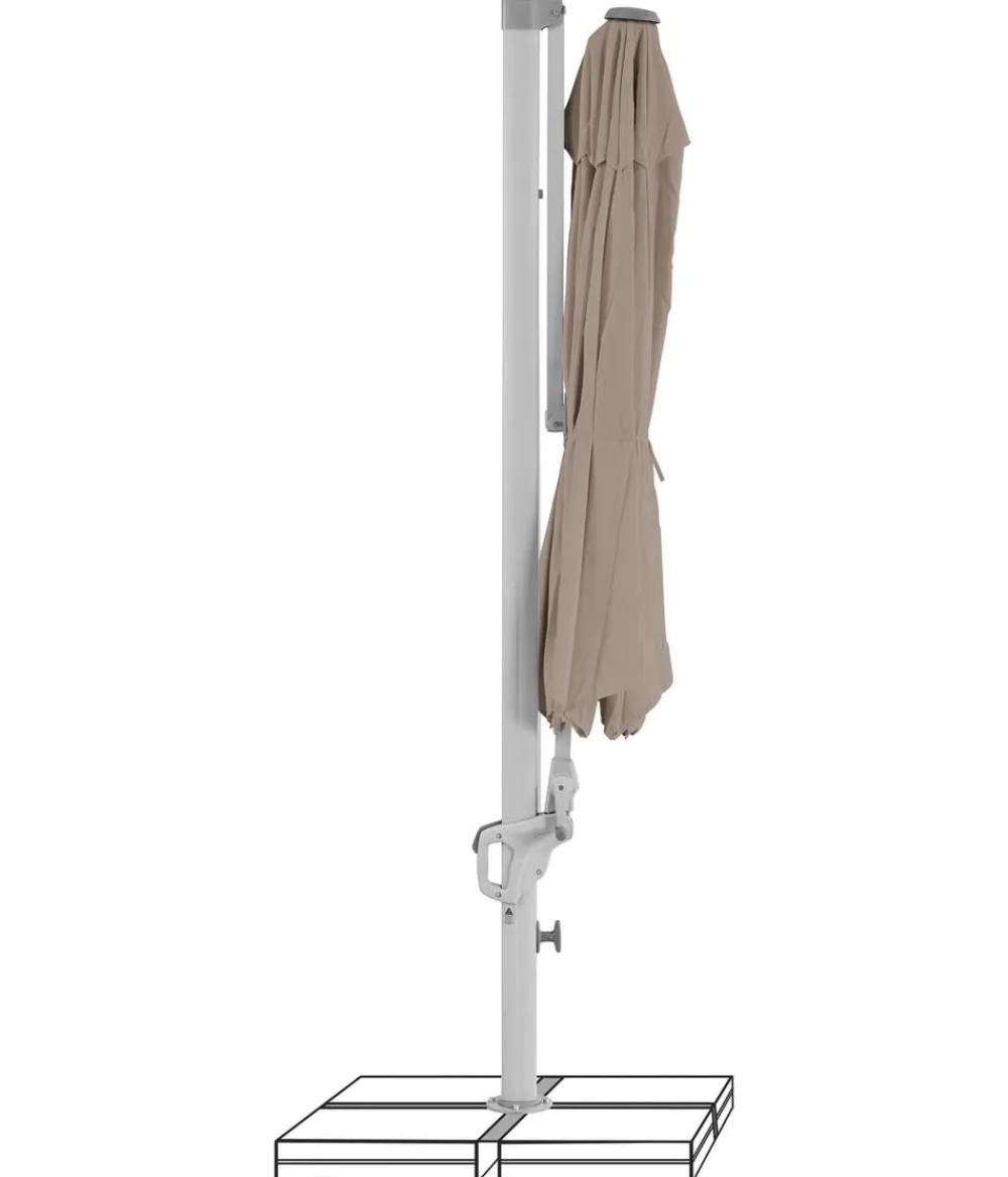 Suncomfort Sonnenschirme - by Glatz Ampelschirm Familyflex, rund, ca. Ø300 cm Taupe